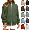 thumbnail image 1 of JPVDPA Waffle Knit Bomber Jacket Women 2025 Fall Casual Lightweight Jackets Zip Up Long Sleeve Outerwear with Pockets Dark Gray S, 1 of 6