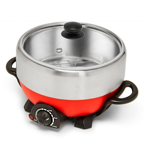 JPYCOOK Multi-Functional Electric Hot Pot &Grill 3L: Great for 3-4 People