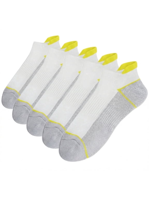 Copper Infused Low Cut Athletic Running Socks Improve Foot Health Odor Control Moisture Wicking Durable Ankle Socks for Sweaty Feet 5 Pairs