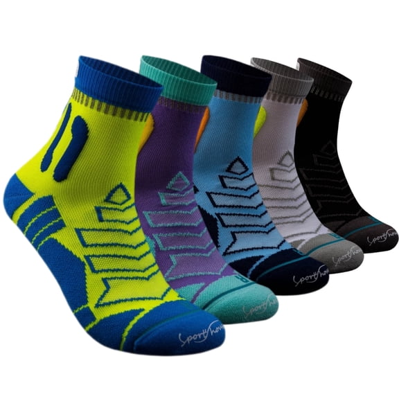 JQ Copper Infused Running Socks Stylish Ankle Socks Moisture Wicking Durability Gifts Size 7-12