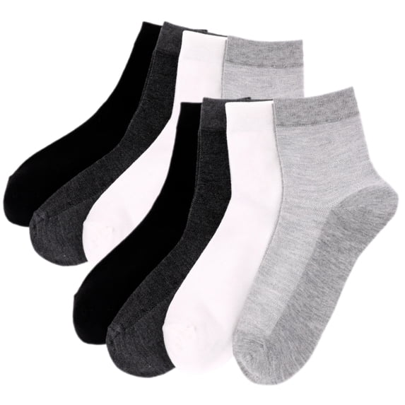 JQ Men's Ankle Socks 6-8 Pack Cotton Blend Breathable Thin Casual Everyday Socks Size 6-11