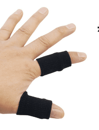 JQQ 10pcs Finger Compression Sleeves, Nylon Elastic Finger Joint ...