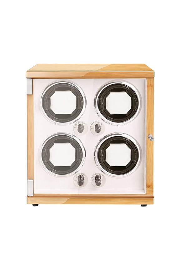 Automatic Watch Winders, LED Watch Winder Box, with Quiet Japanese Mabuchi Motor