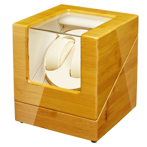 JQUEEN Automatic Bamboo Wood Watch Winder