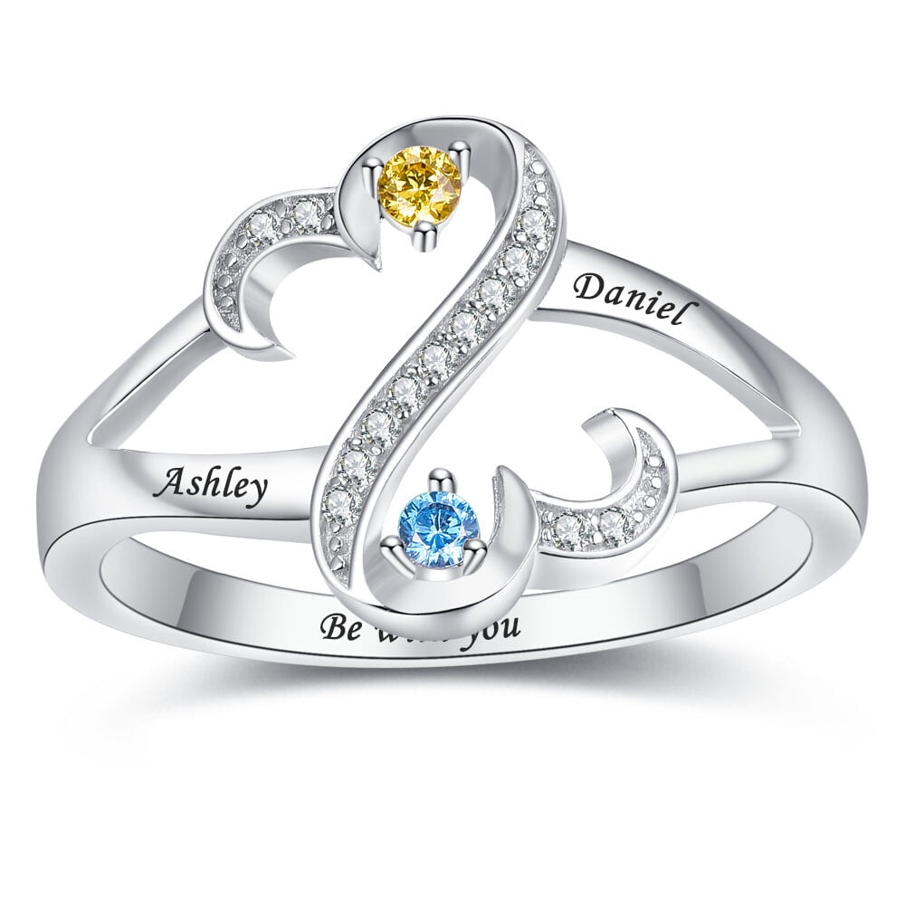 Yofair Personalized Name Rings Sterling Silver India | Ubuy