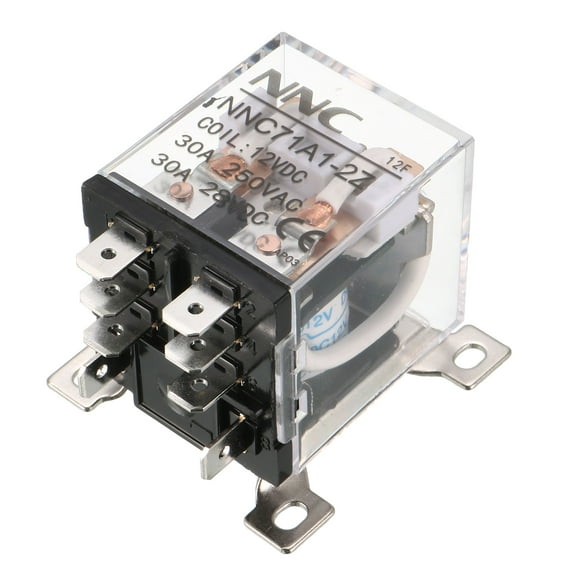 JQX-12F 2Z DC 12V 30A 8 Pin Electromagnetic Power Relay DPDT 2 NO 2 NC