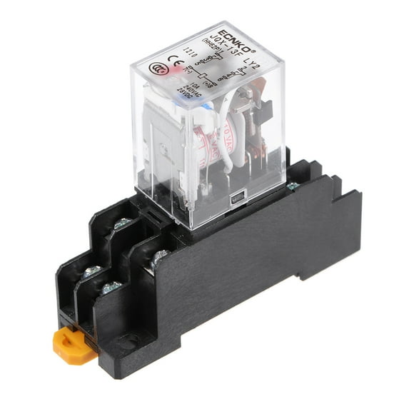 JQX-13F AC110V Coil DPDT 8Pins Red Light Electromagnetic Power Relay+socket
