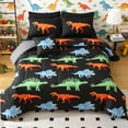 thumbnail image 1 of OKKEEY Full Dinosaur Bedding Set for Boys, 8 Pcs Blue/Orange/Green Dinosaurs Bed in a Bag Comforter Set with Pillowcase & Sheet for Kids Teens, All-Season Microfiber Room Decor Gift, 1 of 10