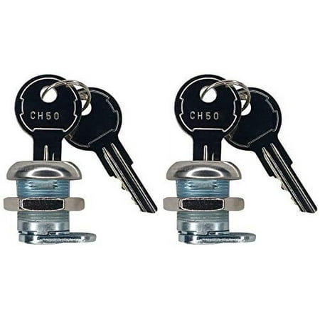 JQuad (2 Pack Keyed Alike) Truck Tool Box Locks with Keys - Replacement Pickup Toolbox Lock Cylinder for Latch (2 Pack)
