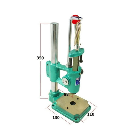 JR-16/JH-16 Hand Press Machine Desktop Round /Square Head Punching Industrial Manual Press Stroke 57mm Cast Iron Punch Tools ,Adjustable Work Table