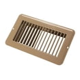 thumbnail image 1 of JR Products 02-28955 Undampered Floor Register - 4" x 8", Brown, 1 of 1