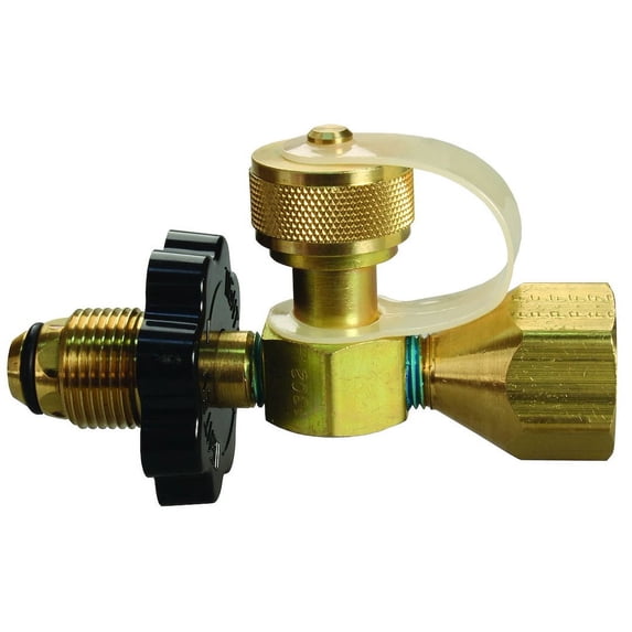 JR Products 07-30105 Propane Branch Tee - Male POL x Female POL x Male 1"-20 Cylinder Thread