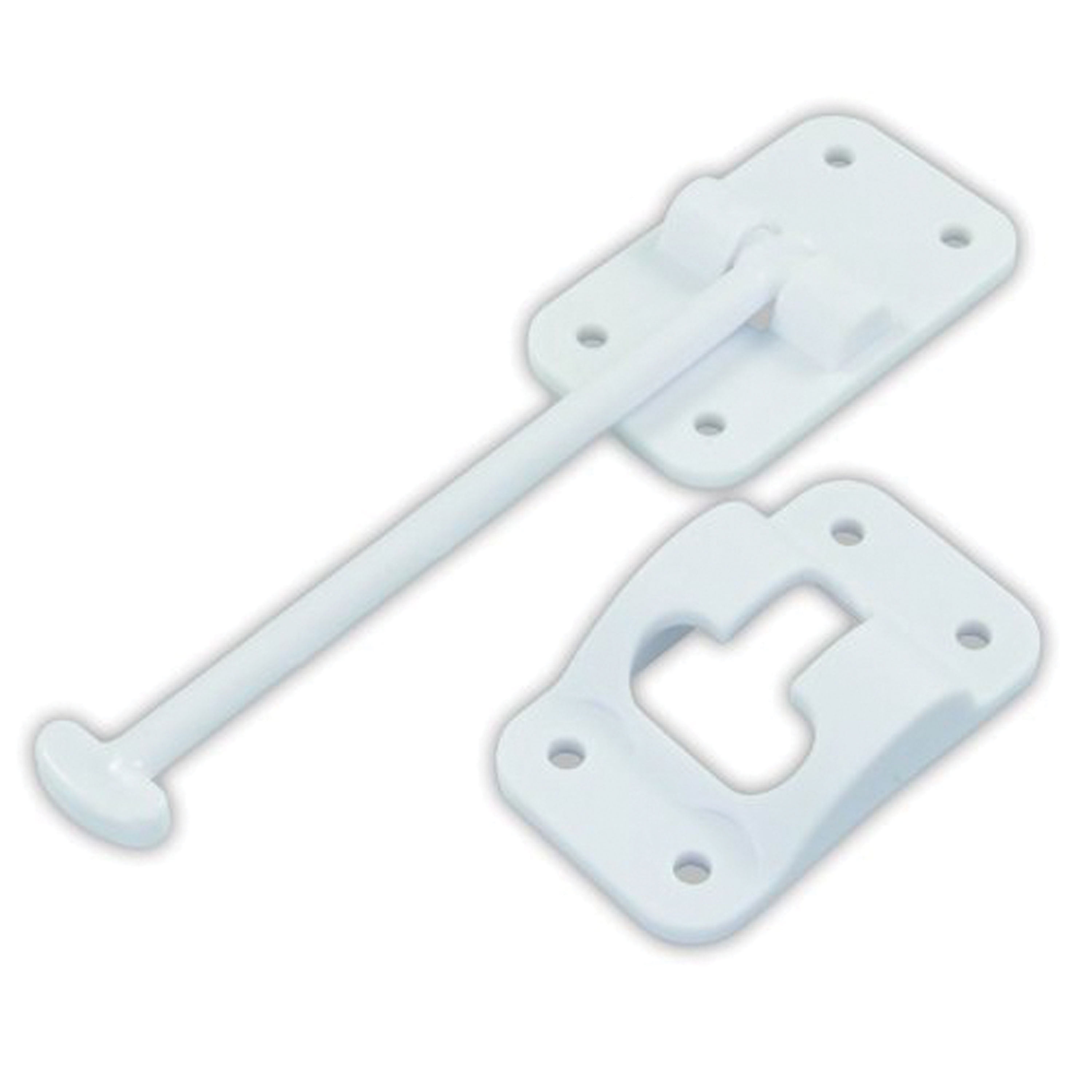JR Products 10444 Plastic TStyle Door Holder Polar White, 6