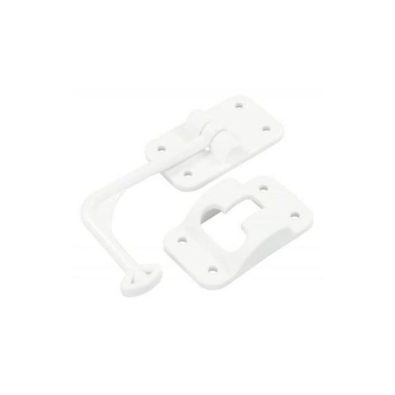 JR Products 10605 Plastic 90° T-Style Door Holder - Polar White, 6"