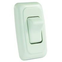 JR Products 12005 On/Off Switch with Bezel - Single Switch, White