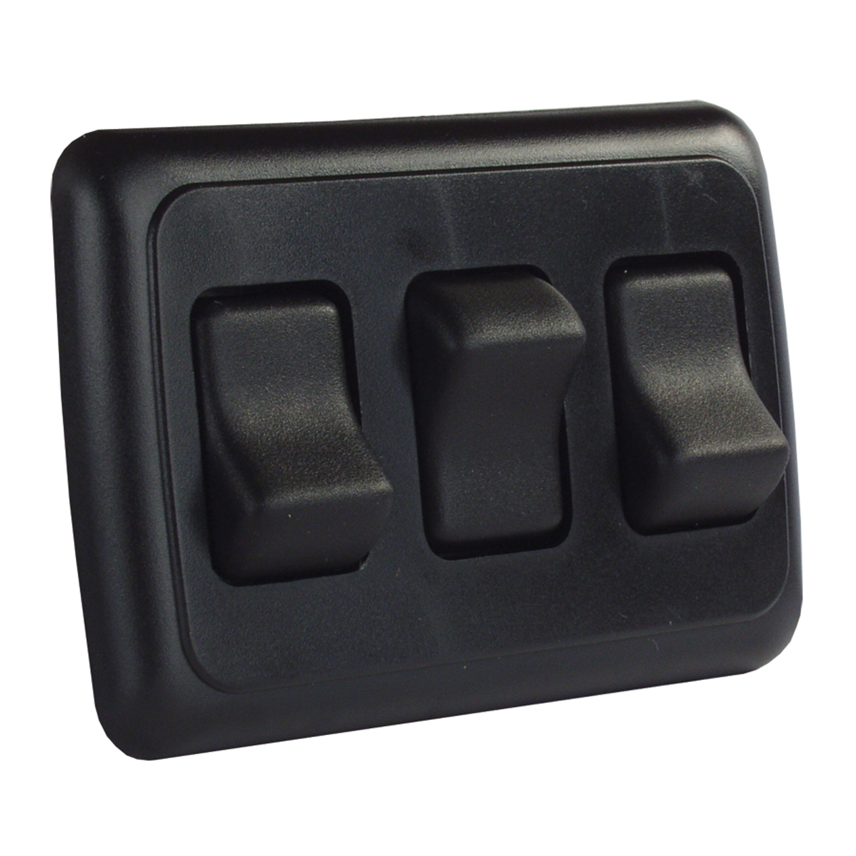 JR Products 12245 On/Off Switch with Bezel - Triple Switch, Black ...