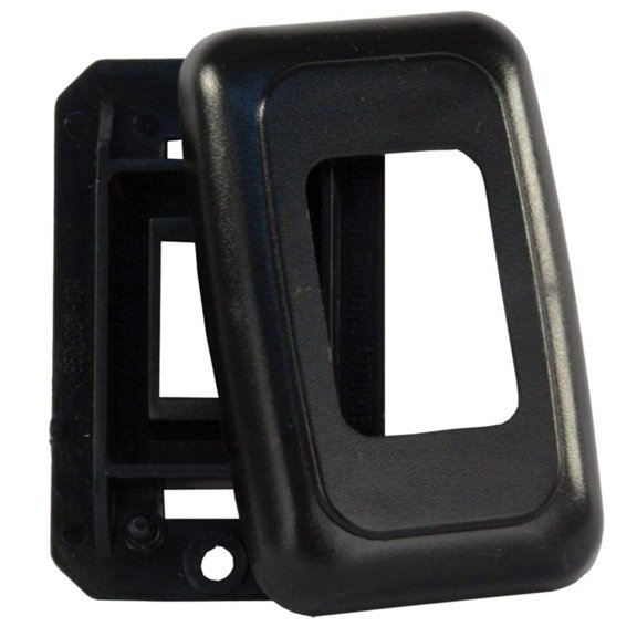 JR Products 12305 Single Switch Base and Face Plate - Black