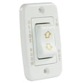 thumbnail image 1 of JR Products 12345 Low Profile Slide-Out Switch with Bezel - White, 1 of 2