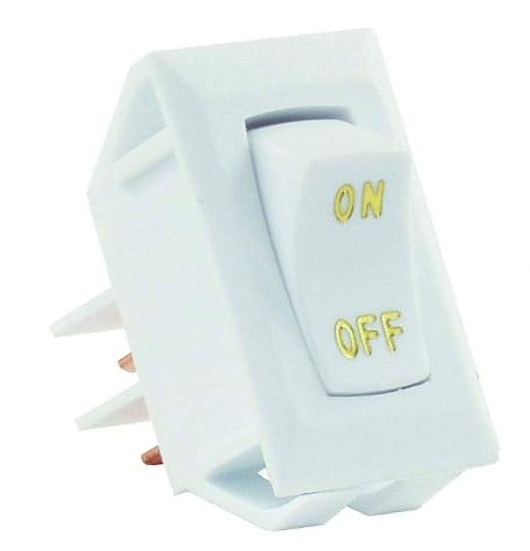 JR Products 12585 White SPST Labeled On/Off Switch - Walmart.com
