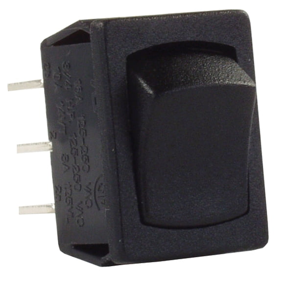 JR Products 12805 Mini On/On Switch - Black