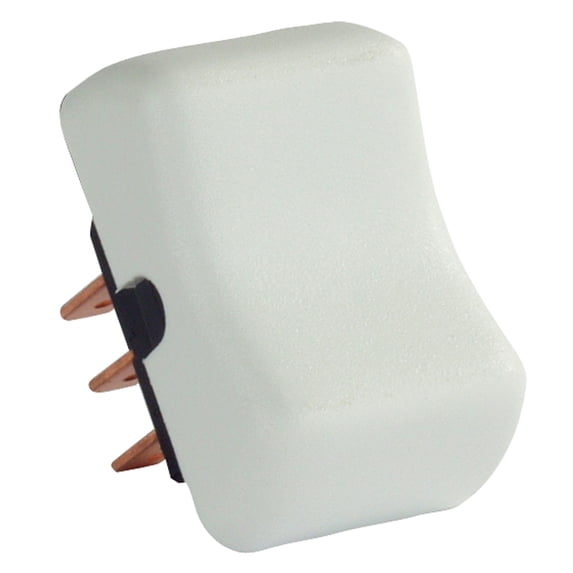 JR Products 13005 DPDT Mom-On/Off/Mom-On Switch - White