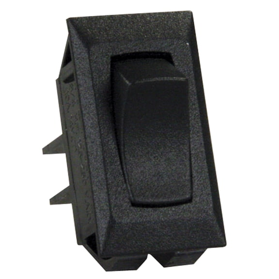 JR Products 13401-5 - Single SPST On/Off Rectangular Black Multi Purpose Switch