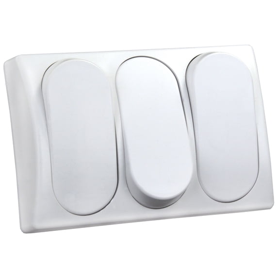 JR Products 13595 Modular On/Off Switch - Triple