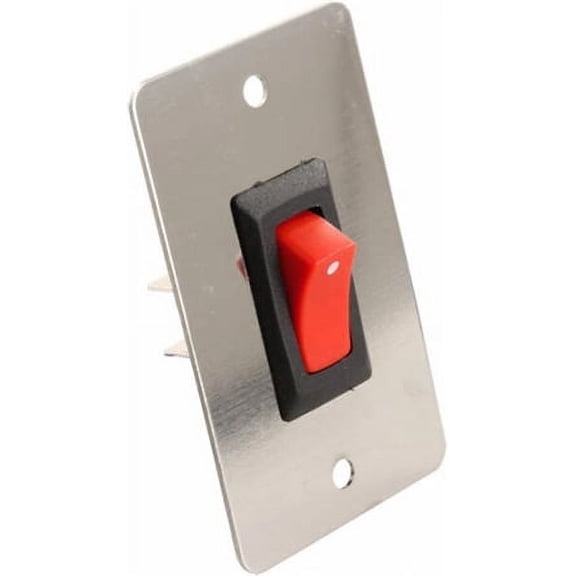 JR Products 13885 Chrome Face Plate On/Off Switch