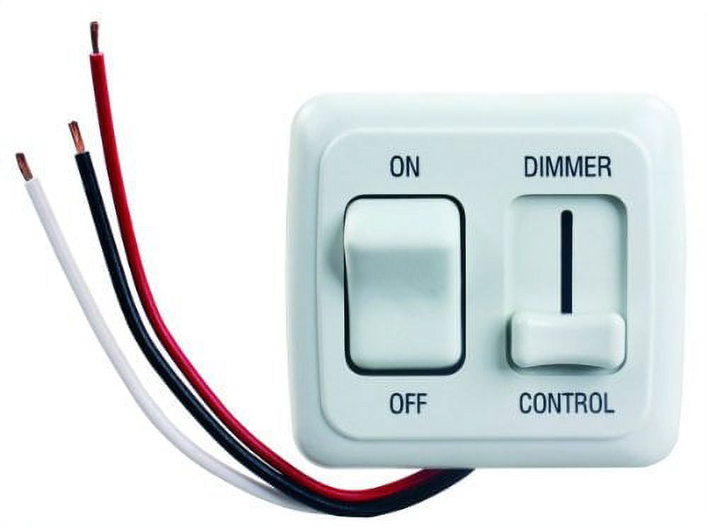 JR Products 15205 White LED Dimmer On/Off Switch - Walmart.com