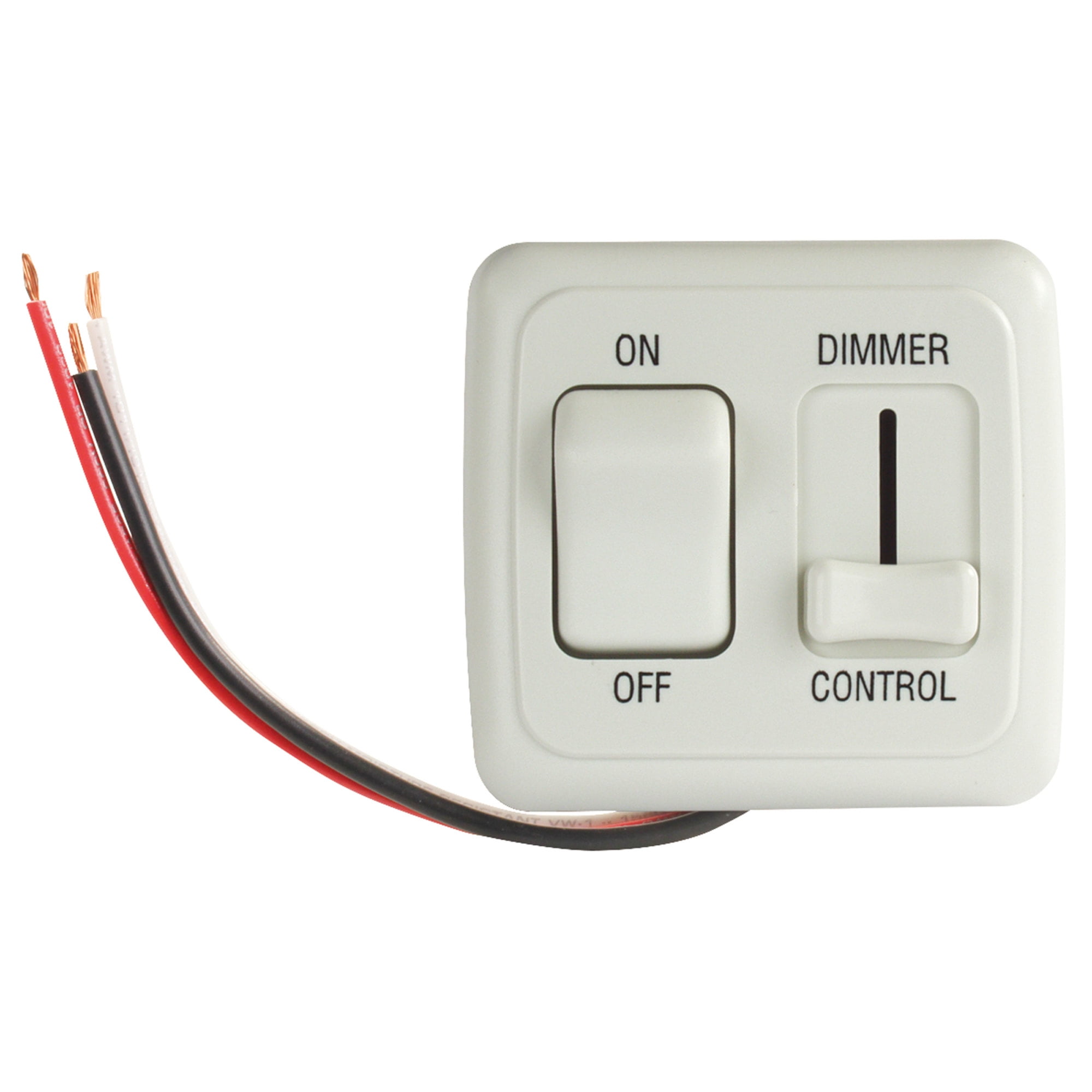JR Products 15205 LED Approved Dimmer On/Off Switch - White - Walmart.com