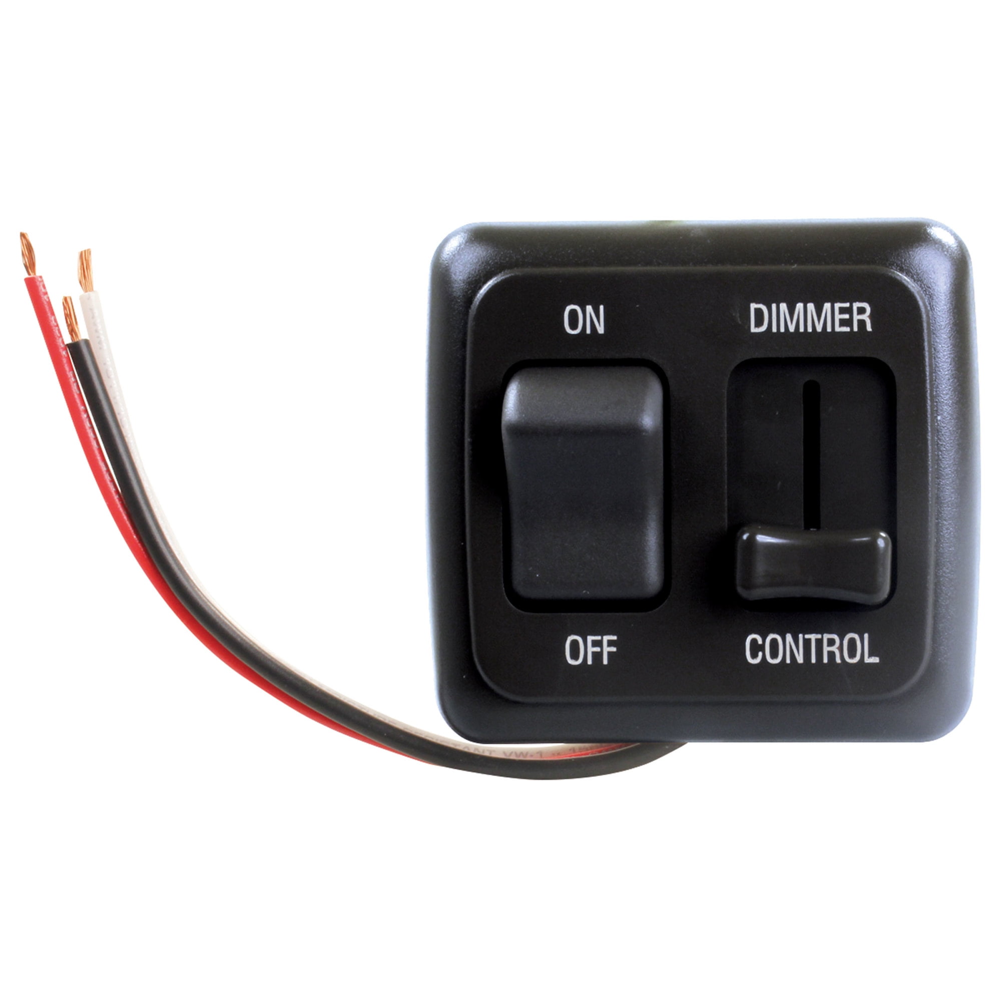 JR Products 15225 Dimmer/ On/Off Switch Black - Walmart.com
