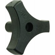 JR Products 20175 Tri-Lug Window Knob - 9/16", Black