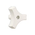 thumbnail image 1 of JR Products 20185 Tri-Lug Window Knob - 13/16", White, 1 of 3