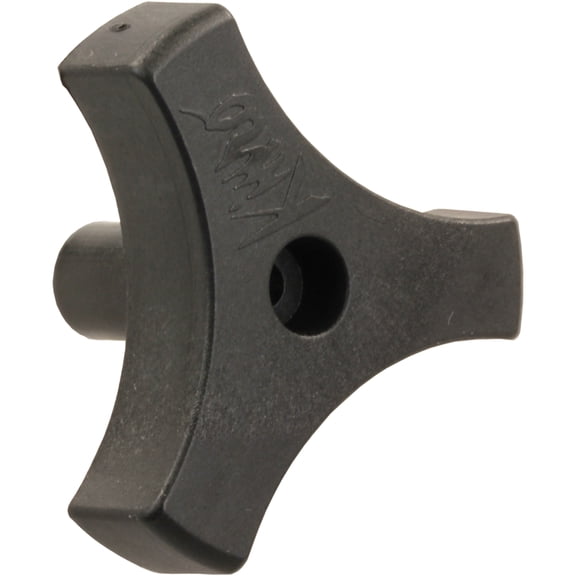 JR Products 20195 Tri-Lug Window Knob - 13/16", Black