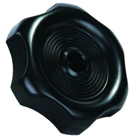 JR Products 20365 - 1/2" Plastic Black Round Shaft Knob for Hinged Windows