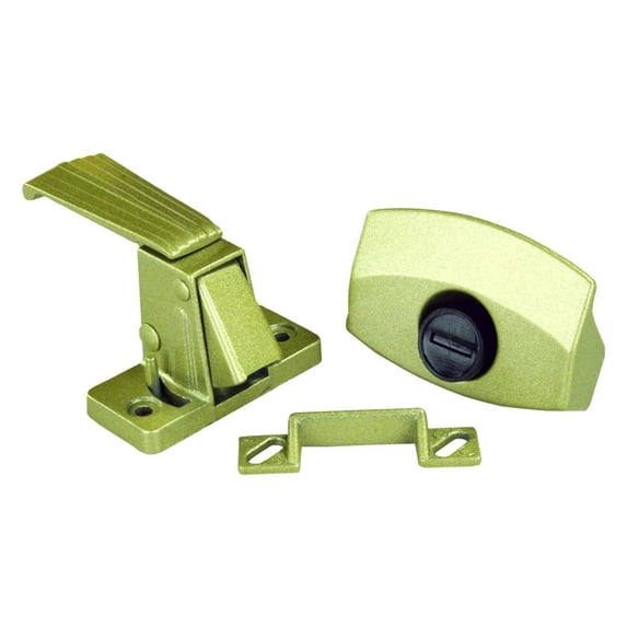 JR Products 20515 Non-Locking Privacy Latch - Gold