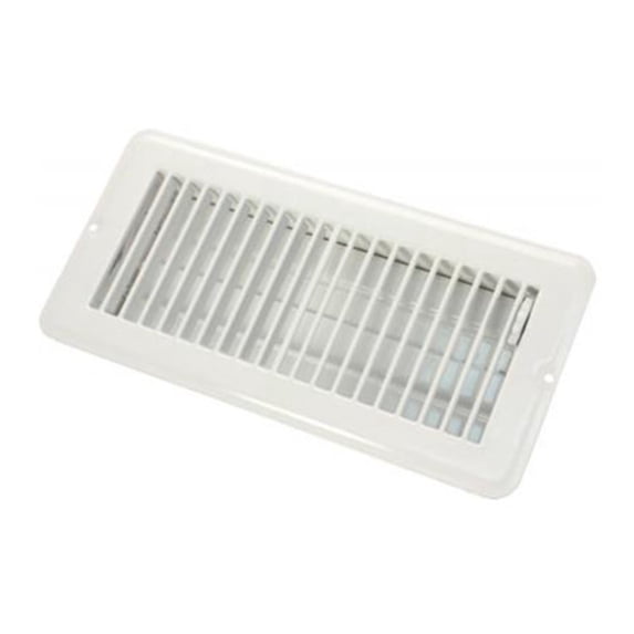 JR Products 4" x 10" Dampered Metal RV Floor Register