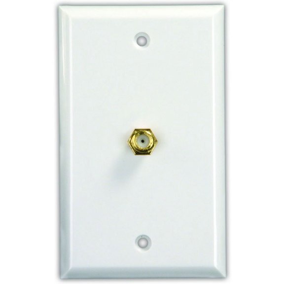 JR Products 47785 Interior Cable TV Plate