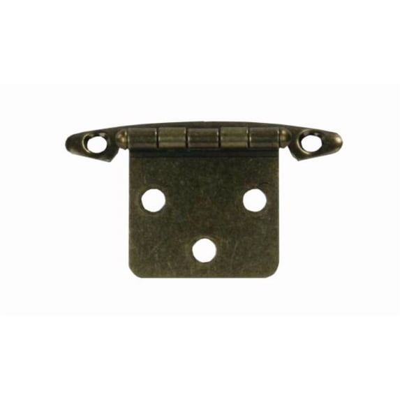 JR Products 70605 - Antique Brass Free Swing Flush Mount Hinge Set