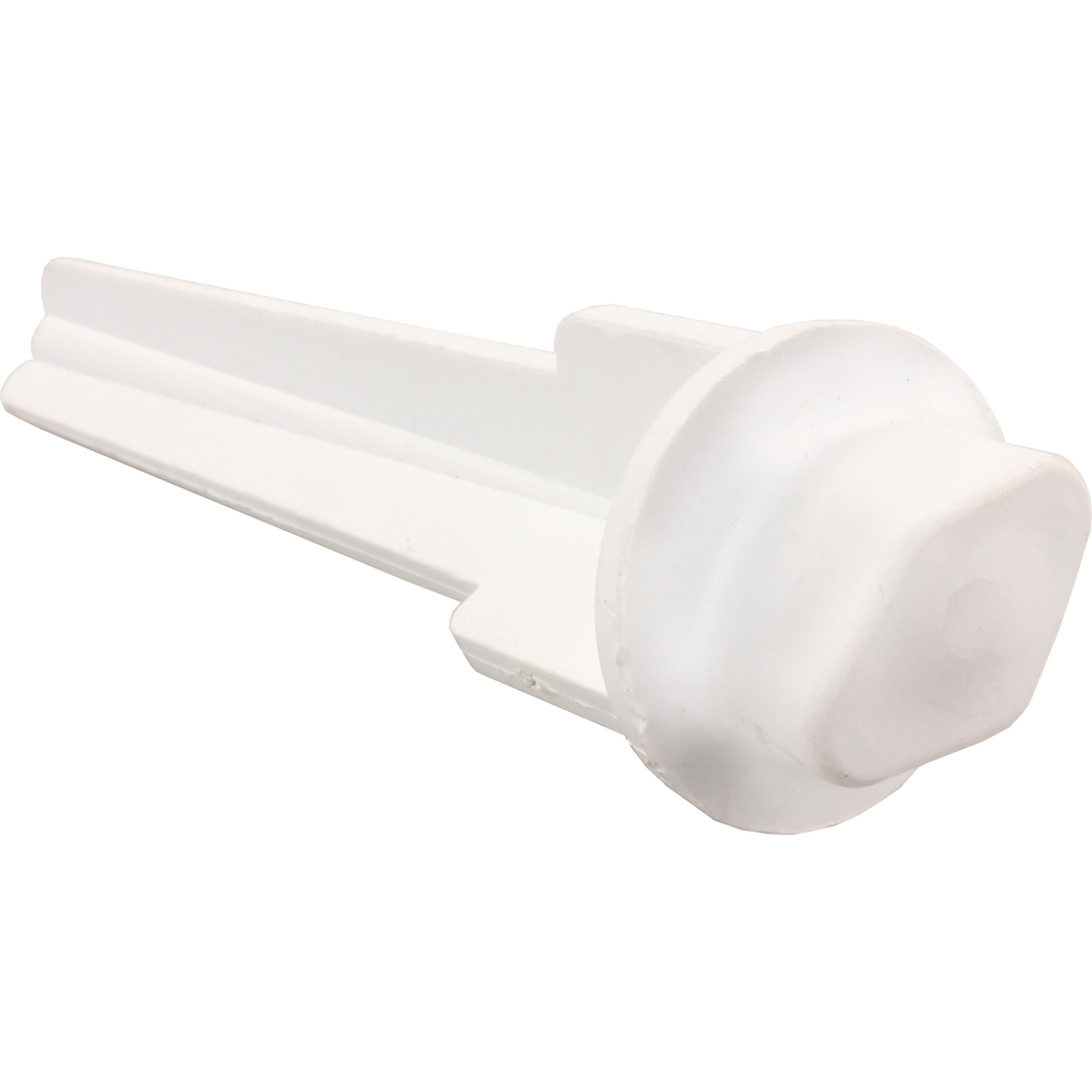 White Molded Sink Stopper for 1-3/8 Inch Opening
