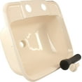 JR Products 95361 Molded Lavatory Sink Parchment