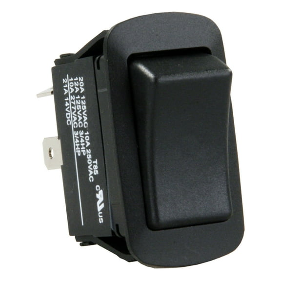 JR Products 13795 Water-Resistant SPST On/Off Switch - Black