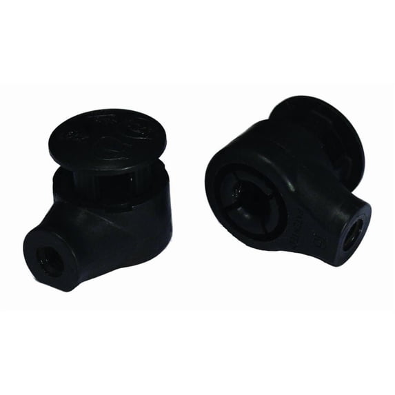 JR Products EF-PS130 Gas Spring End Fitting with Snap-On Cap - Pack of 2