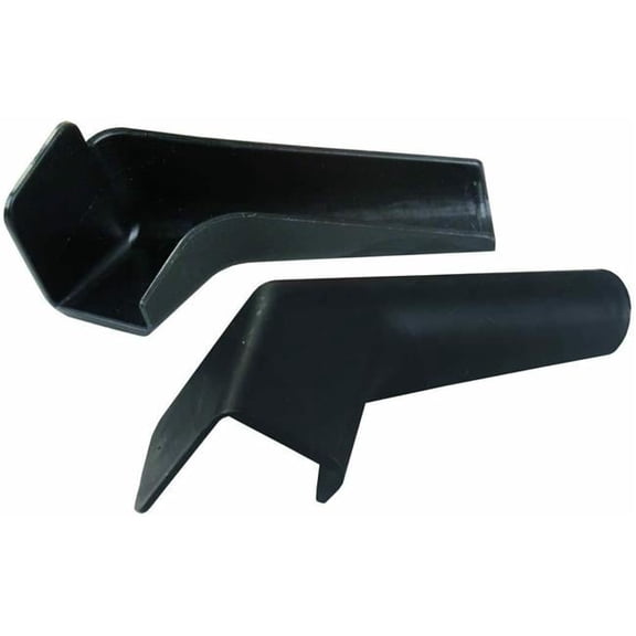 JR Products  Extended Rigid Rain Gutter Spouts, Black