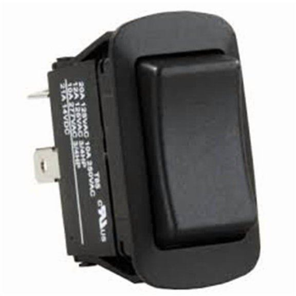 JR Products JRP13865 DPDT Momentary On-Off-Momentary on Rocker Switch, Reversing