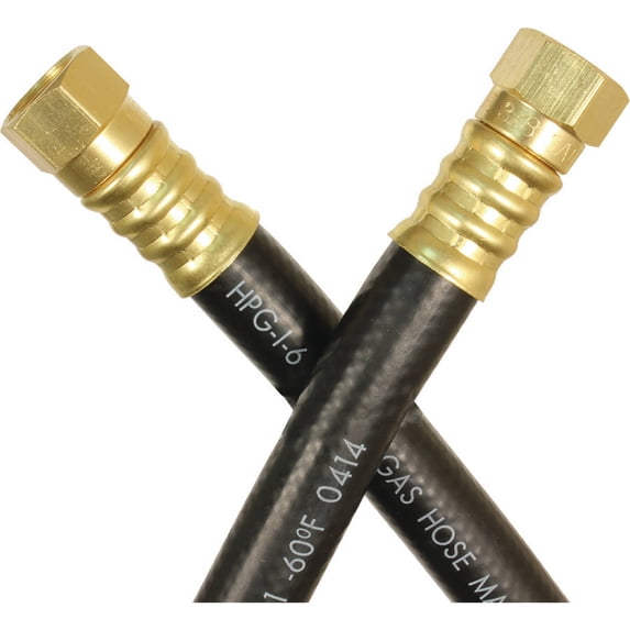 JR Products RV Rubber LP Supply Hose with (2) 3/8" Female Swivel SAE Ends