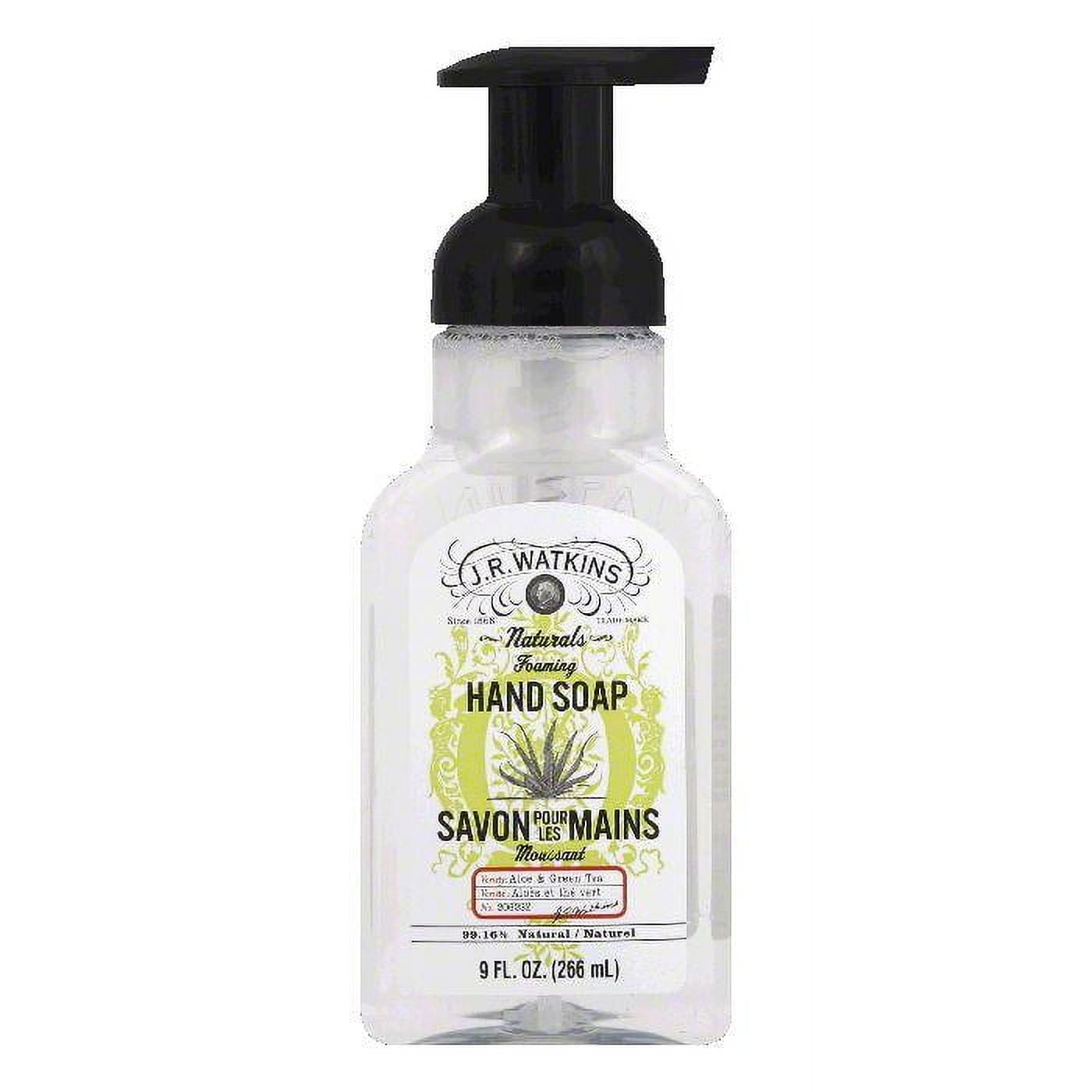 JR Watkins Aloe & Green Tea Foaming Hand Soap, 9 Oz