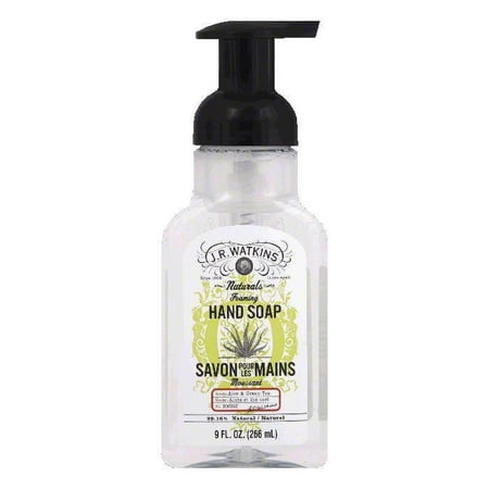 JR Watkins Aloe & Green Tea Foaming Hand Soap, 9 Oz