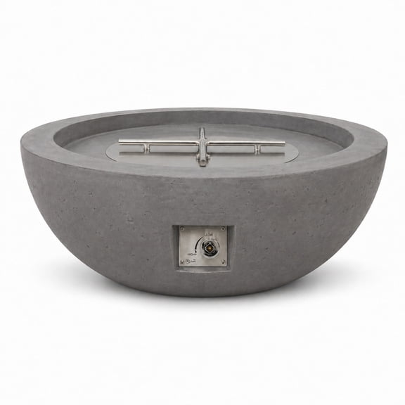 Concrete Outdoor Fire Pit 48 Inch Gray | Jr's Patio
