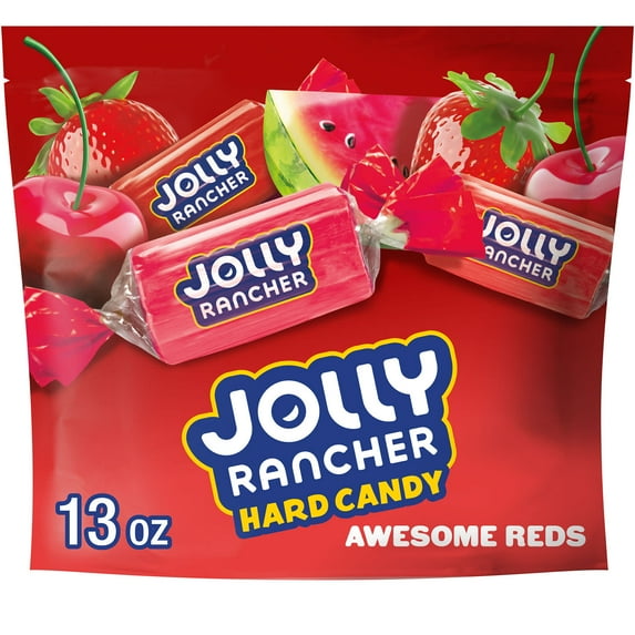 JOLLY RANCHER Awesome Reds Assorted Fruit Flavored Hard Candy Bag, 11.2 oz